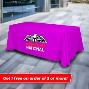Custom Rectangle Table Covers - Full Color | https://www.bestnamebadges.com