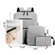 3 Piece USB Charging Backpack Set For Business And School | https://www.bestnamebadges.com