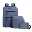 3 Piece USB Charging Backpack Set For Business And School | https://www.bestnamebadges.com