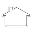 Large House Magnet | https://www.bestnamebadges.com