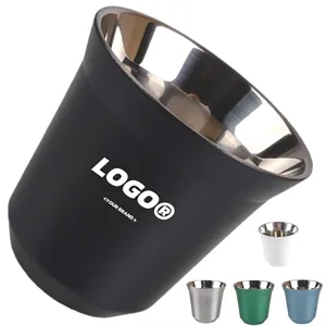 Mini Double Wall Stainless Steel Coffee Cup For  Outdoor