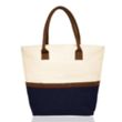 Two-Tone Jute Beach Tote Bags | https://www.bestnamebadges.com