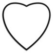 Memo Board Heart w/ Mag | https://www.bestnamebadges.com