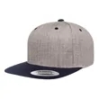 Yupoong 6089M YP Classics Premium Flat Bill Snapback Hat | https://www.bestnamebadges.com