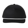Port Authority Snapback Five-Panel Rope Cap | https://www.bestnamebadges.com