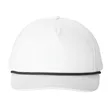 Port Authority Snapback Five-Panel Rope Cap | https://www.bestnamebadges.com
