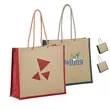 Stylish Jute Tote with Rope Handles | https://www.bestnamebadges.com