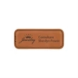 Rawhide Leatherette Badge w/ Magnet | https://www.bestnamebadges.com