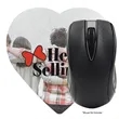 Heart Shaped Computer Mouse Pad - Dye Sublimated | https://www.bestnamebadges.com