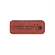 Rose Leatherette Badge w/ Magnet | https://www.bestnamebadges.com