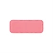 Pink Leatherette Badge w/ Magnet | https://www.bestnamebadges.com
