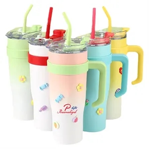 40oz Stainless Steel Insulated Tumbler Cup  | https://www.bestnamebadges.com