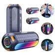 Solar Magnetic Bluetooth Speaker Power Bank with RGB Lights | https://www.bestnamebadges.com
