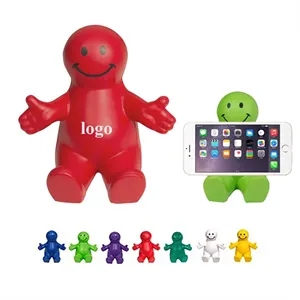 Happy Man Stress Reliever Cell Phone Holder | https://www.bestnamebadges.com