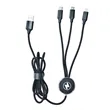 Long 3 in 1 Light Up Charging Cable | https://www.bestnamebadges.com