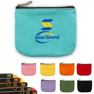 Canvas Coin Purse Zipper Wallet Mini Pouch Organizer Bag