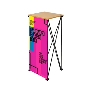 Straight Portable Podium  Kit - Banner + Hardware