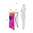 Straight Portable Podium  Kit - Banner + Hardware | https://www.bestnamebadges.com