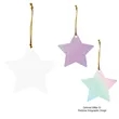 Acrylic Ornament - Star | https://www.bestnamebadges.com