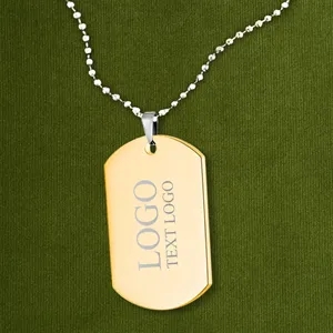 Stainless Steel Metal Dog Tags | https://www.bestnamebadges.com