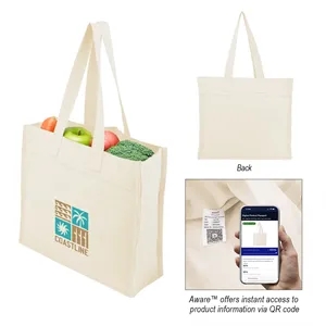 Aware™ 4 Oz. Recycled Cotton Tote Bag | https://www.bestnamebadges.com