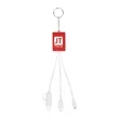 Multi-Charging Cable USB Hub Keyring | https://www.bestnamebadges.com