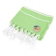 Recycled Beach Blanket With Tassel Fringe | https://www.bestnamebadges.com