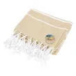 Recycled Beach Blanket With Tassel Fringe | https://www.bestnamebadges.com