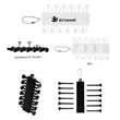 rABS Golf Tee Set Keychain | https://www.bestnamebadges.com