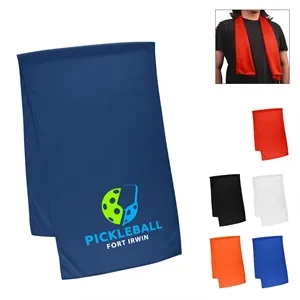 Large rPET Cooling Sport Towel | https://www.bestnamebadges.com