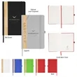 Recycled PU And Bamboo Accent Journal | https://www.bestnamebadges.com