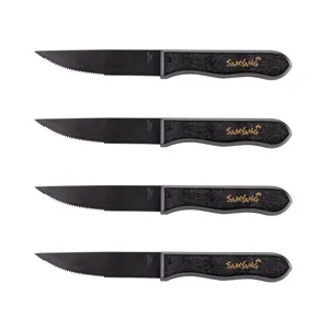 Rustler Steak Knife Set - 4pc | https://www.bestnamebadges.com