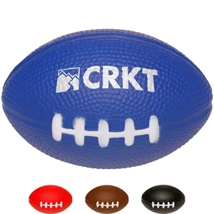 Football Shaped Stress Ball w/ Custom Logo | https://www.bestnamebadges.com