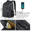 Water Resistant USB Laptop Backpack Business Travel Bag | https://www.bestnamebadges.com