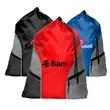 Gym Backpack w/ Drawstring Closure & Mesh Front Pockets | https://www.bestnamebadges.com