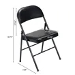 Black Foldable Iron & PVC Chairs (Ocean) | https://www.bestnamebadges.com