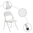 Black Foldable Iron & PVC Chairs (Ocean) | https://www.bestnamebadges.com