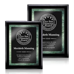 Farnsworth/Caprice - Black/Green | https://www.bestnamebadges.com