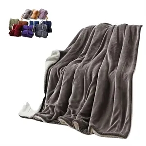 MOQ 50 Pieces Double-Layer Flannel Blanket