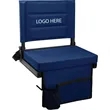 Stadium Portable Bleacher Seat with Cup Holder Side Pocket | https://www.bestnamebadges.com