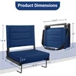 Stadium Portable Bleacher Seat with Cup Holder Side Pocket | https://www.bestnamebadges.com