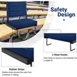 Stadium Portable Bleacher Seat with Cup Holder Side Pocket | https://www.bestnamebadges.com