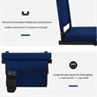 Stadium Portable Bleacher Seat with Cup Holder Side Pocket | https://www.bestnamebadges.com