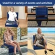 Stadium Portable Bleacher Seat with Cup Holder Side Pocket | https://www.bestnamebadges.com