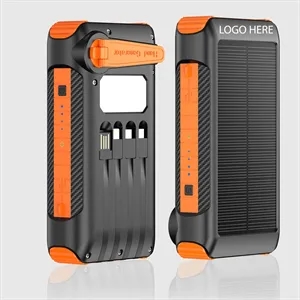 Solar Power Bank 20000mAh Built in Hand Crank | https://www.bestnamebadges.com