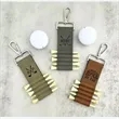 Golf Tee Storage Leather Case With Hook | https://www.bestnamebadges.com