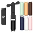 Folding Fan USB Charging Handheld | https://www.bestnamebadges.com