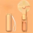 Folding Fan USB Charging Handheld | https://www.bestnamebadges.com