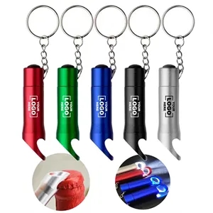 LED Light Beer Bottle Opener Keychain