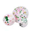 33 Inch Small White Paper Umbrellas | https://www.bestnamebadges.com